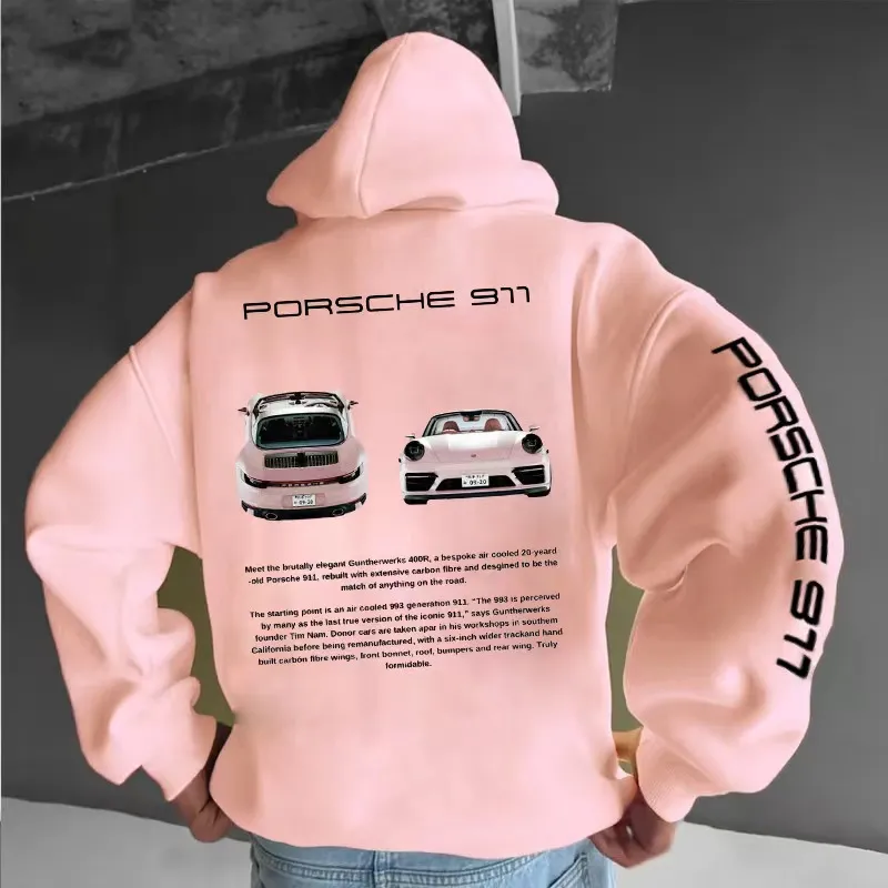 Streetwear Graphic Hoodie Graphic Mens Hoodie Casual Style Pink
