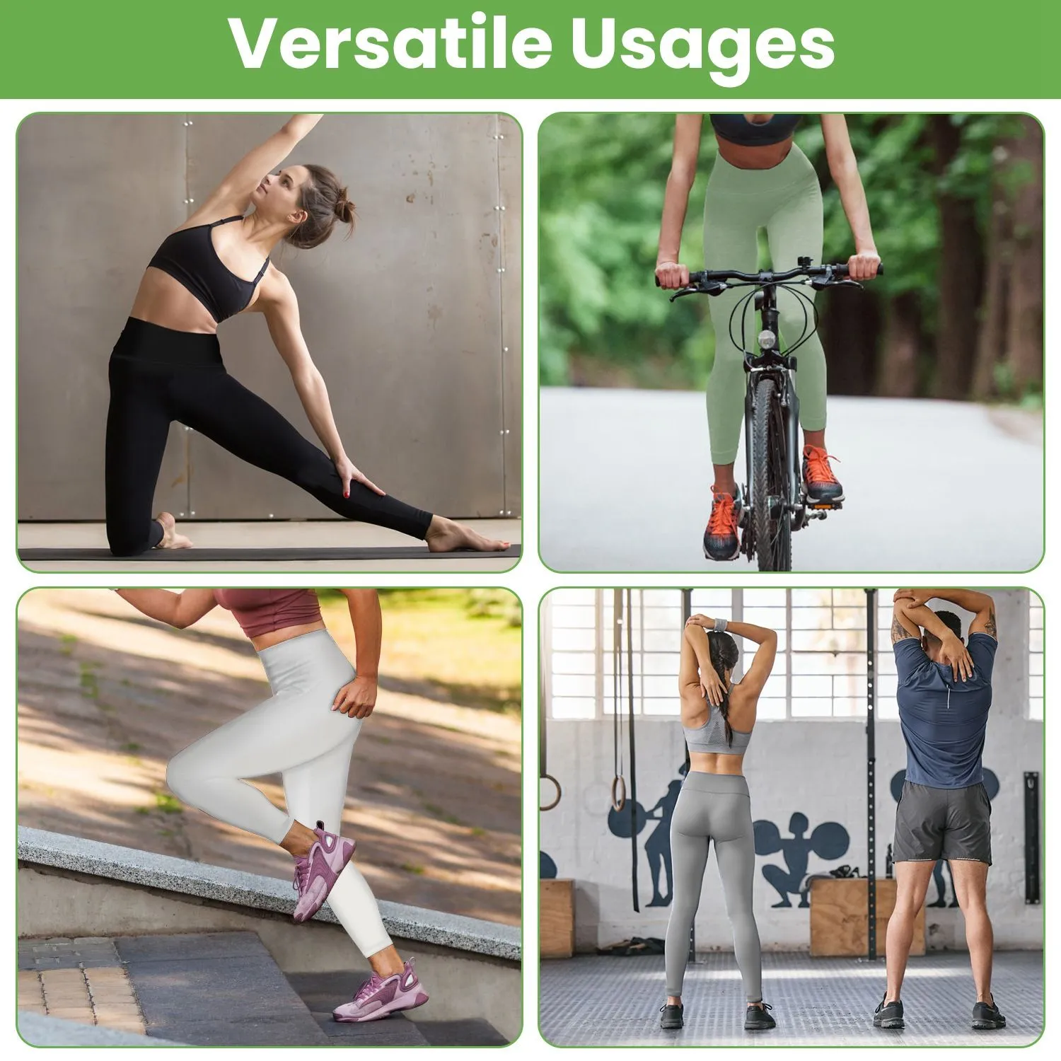 Leggings de yoga taille haute pour le fitness, le yoga, le vélo et les entraînements au gym