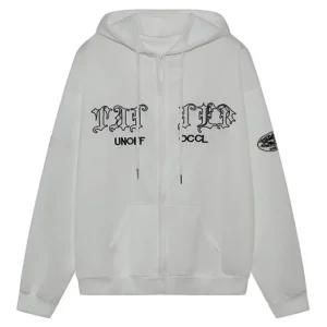 Hooded Sweaters for Men Street Hip Hop America Retro Harajuku Sweater Thin White