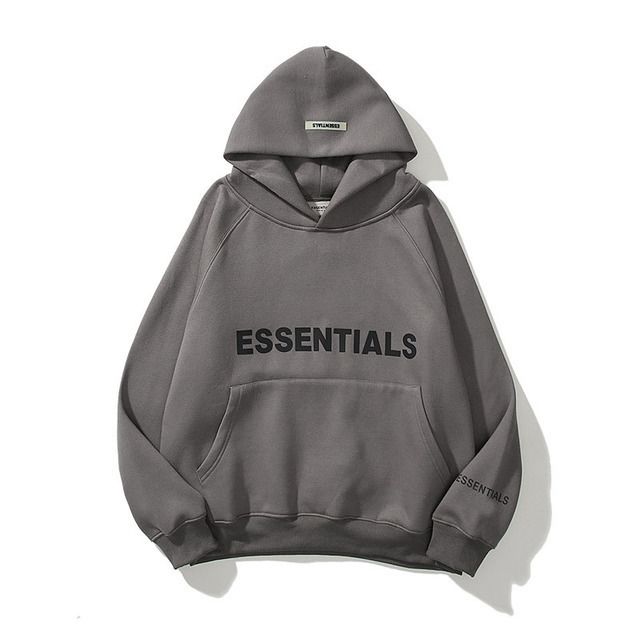 Unisex Essentials Hoodie Dark Grey